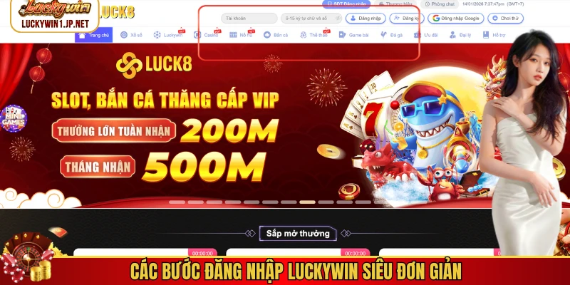 Các bước đăng nhập Luckywin siêu đơn giản Các bước đăng nhập Luckywin siêu đơn giản
